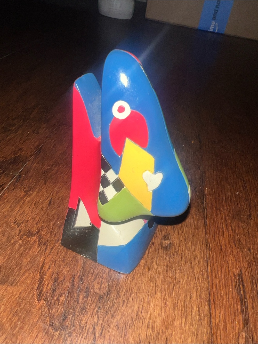 Picasso’s Nose eyeglasses holder / modern art, sculpted